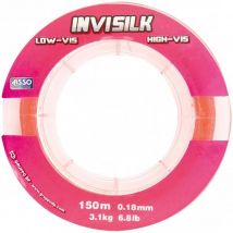 Linha Asso Invisilk Fluo Rose 150m Asis18cv