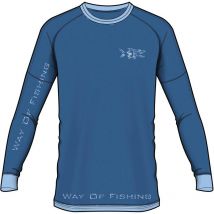 Long Sleeve T-shirt For Men W.o.f. Croix - Bleu Tee-uv-croix-l-ble