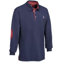 Long-sleeved Polo Shirt Man Ligne Verney-carron Casual 45g Lvpo057-bleu-lvc-s