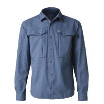 Long Sleeved-shirt Men - Blue Geoff Anderson Zulo Ii L/s - Bleu 3423