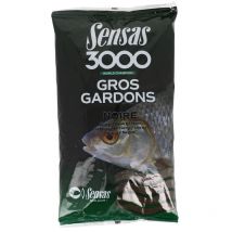 Amorce Sensas 3000 Gardons 00232 - 3000 Gros Gardons Noire - Pour Pêche au Coup - Pêcheur.com