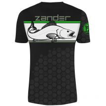 T-shirt Meski Z Krótkim Rekawem Hot Spot Design Linear Zander - Czarny 010003705