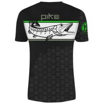 Camiseta De Mangas Cortas Hombre Hot Spot Design Linear Pike - Noir 010003803