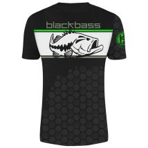 Short-sleeved T-shirt Man Hot Spot Design Linear Bass Black 010003902