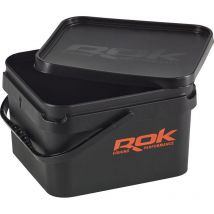 Seau Carre Rok Fishing Square Bucket 10l - Noir