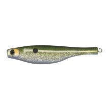 Leurre Souple Armé Hyperlastics Dartspin 4.5' Round Jighead - 12cm 12g - Glass Minnow Silver