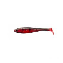 Amostra Vinil Illex Magic Slim Shad 3” Manga Carbono Vermelho Rede Anti A Cabeça De 50cm - Pack De 7 16535