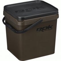 Seau Carre Rok Fishing Square Bucket 17l - Vert-marron