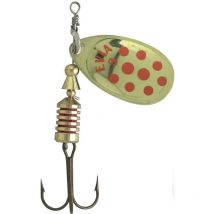 Cuiller Tournante Evia Coe Mod 12 - Or Points Rouges 2g - Pêcheur.com