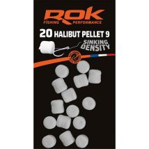 Pellet Artificiel Rok Fishing Halibut Pellet Sinking Density Aromatise 9mm - Blanc - Pêcheur.com