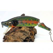 Leurre Coulant Pyrénées Leurres & Co Medium Jointed - 7.5cm Arc-en-ciel - Pêcheur.com