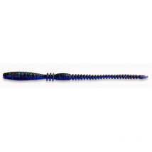 Leurre Souple Crazy Fish Cruel Leech 5.1" - 13cm - Par 6 Black And Blue Green Flakes