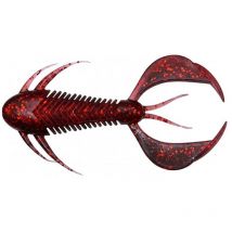 Leurre Souple Megabass Rock Hog - 6.5cm - Par 7 Black Back Clear Red - Pêcheur.com