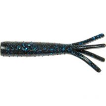 Leurre Souple Zman Trd Ticklerz - 7cm - Par 8 Black Blue
