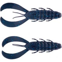 Leurre Souple Herakles Leftail Bug - 9.2cm - Par 8 Black Blue - Pour Pêche des Carnassiers - Pêcheur.com