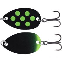 Cuiller Ondulante Westin Fidusen - 2.8g Black Green Dot - Pêcheur.com