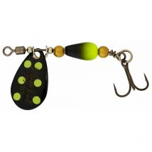 Cuiller Tournante Daiwa Silver Creek Spinner - 6g Black/yellow Dots