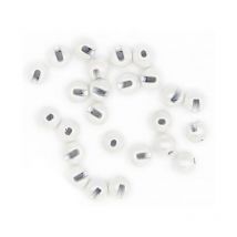 Bille Tungstène Fly Scene Tungsten Beads Powder Painted Blanc - 2.8mm