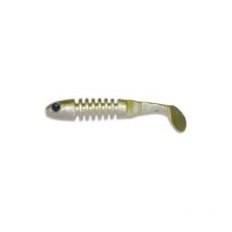 Leurre Souple Delalande Skeleton 8cm Blanc Nacré Dos Ayu - Pour Pêche des Carnassiers - Pêcheur.com