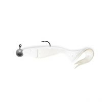 Leurre Souple Armé Delalande Sandra - 9cm - Par 2 Blanc - Pêcheur.com