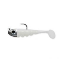 Leurre Souple Armé Delalande Touptishad - 3cm Blanc - Pour Pêche des Carnassiers - Pêcheur.com