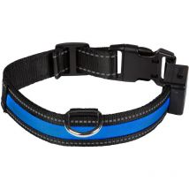 Collier Lumineux Eyenimal Light Collar Usb Rechargeable Bleu - L