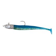 Leurre Souple Armé Powerline Gts Monté 2.5" - 5cm Bleu Pailleté Ventre Transl Pailleté - Pour Pêche des Carnassiers - Pêcheur.com