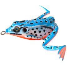 Leurre Souple Powerline Frog Legs - 4.5cm Bleu-points Noir - Pour Pêche des Carnassiers - Pêcheur.com