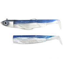 Kit Leurre Souple Armé Fiiish Combo Black Minnow 105 + Tête Plombée Offshore Blue - Pour Pêche en Mer - Pêcheur.com
