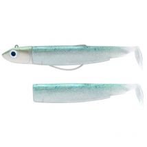 Amostra Vinil Fiiish Combo Black Minnow 70 + Cabeçote Off Shore Kaki Bm3135