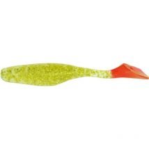Leurre Souple Bass Assassin Turbo Shad - Par 10 Chartreuse-red Tail