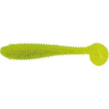 Leurre Souple Bass Assassin Litl' Boss 3.5 - 9cm - Par 6 Chartreuse Silver - Pour Pêche des Carnassiers - Pêcheur.com