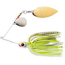 Spinnerbait Booyah Tandem Counter Strike - 10g Chartreuse White Gold Scale