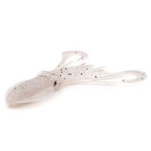 Leurre Souple P-line Twin Tail Squid 4.5" - 11.5cm - Par 3 Clear Glitter - Pour Pêche en Mer - Pêcheur.com