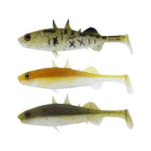 Leurre Souple Westin Stanley The Stickleback Shadtail - 9cm - Par 3 Clear Water Mix 10 - Pêcheur.com