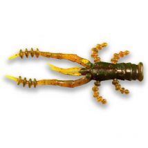 Soft Lure Crazy Fish Cray Fish 1.8" Polished Brass - Pack Of 8 Crayfish18-14