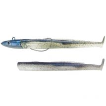 Kit Leurre Souple Arme Fiiish Combo Black Eel 150 + Tete Plombee Offshore Electric Blue