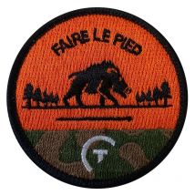 Patch Personnalisé Sur Vos Traces - Collection Sanglier Faire Le Pied