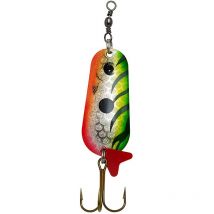Cuiller Ondulante Effzett Standard Spoon - 30g Fire Tiger Uv - Pour Pêche des Carnassiers - Pêcheur.com