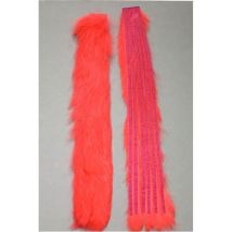 Rabbit Strip Fly Scene Zonkerstrips - 3mm Fluo Red - Pour Pêche à la mouche - Pêcheur.com