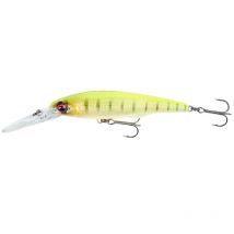 Leurre Suspending Savage Gear Gravity Twitch Dr - 9,5cm Fluorescent Yellow Tiger - Pour Pêche des Carnassiers - Pêcheur.com