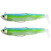 Kit Leurre Souple Arme Fiiish Double Combo Black Minnow 90 + Tete Plombee Search French Paradise