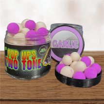 Bouillette Flottante Pro Elite Baits Pop Ups Fluor Two Tone Garlic - Pour Pêche de la Carpe - Pêcheur.com