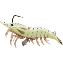 Leurre Coulant Live Target Live Shrimp Finess Bait - 7.6cm Glow Shrimp - Pour Pêche en Mer - Pêcheur.com