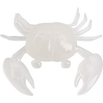 Leurre Souple Nikko Super Little Crab - 3cm - Par 4 Glow White