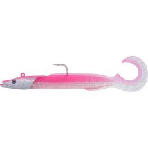 Leurre Souple Armé Westin Sandy Andy Curltail Jig - 22cm Glowing Lipstick - Pour Pêche en Mer - Pêcheur.com