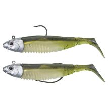 Kit Leurre Souple Armé Gunki G'bump Swm 145 Ready Pack - 14.5cm - Par 2 Gold Ayu - Pour Pêche en Mer - Pêcheur.com