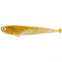 Leurre Souple Zeck Quappie - 12cm - Par 3 Gold Glitter - Pêcheur.com