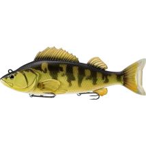 Leurre Souple Armé Live Target Swimbait Perch - 11.5cm Gold Olive - Pour Pêche des Carnassiers - Pêcheur.com