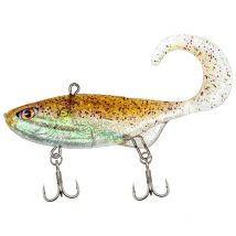 Leurre Souple Armé Chasebaits Curly Vibe Heavy - 8.5cm Gold Shiner